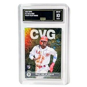 ELLY DE LA CRUZ RC TOPPS CITY TO CITY GEM MINT 10 2024 #CTC6 REDS